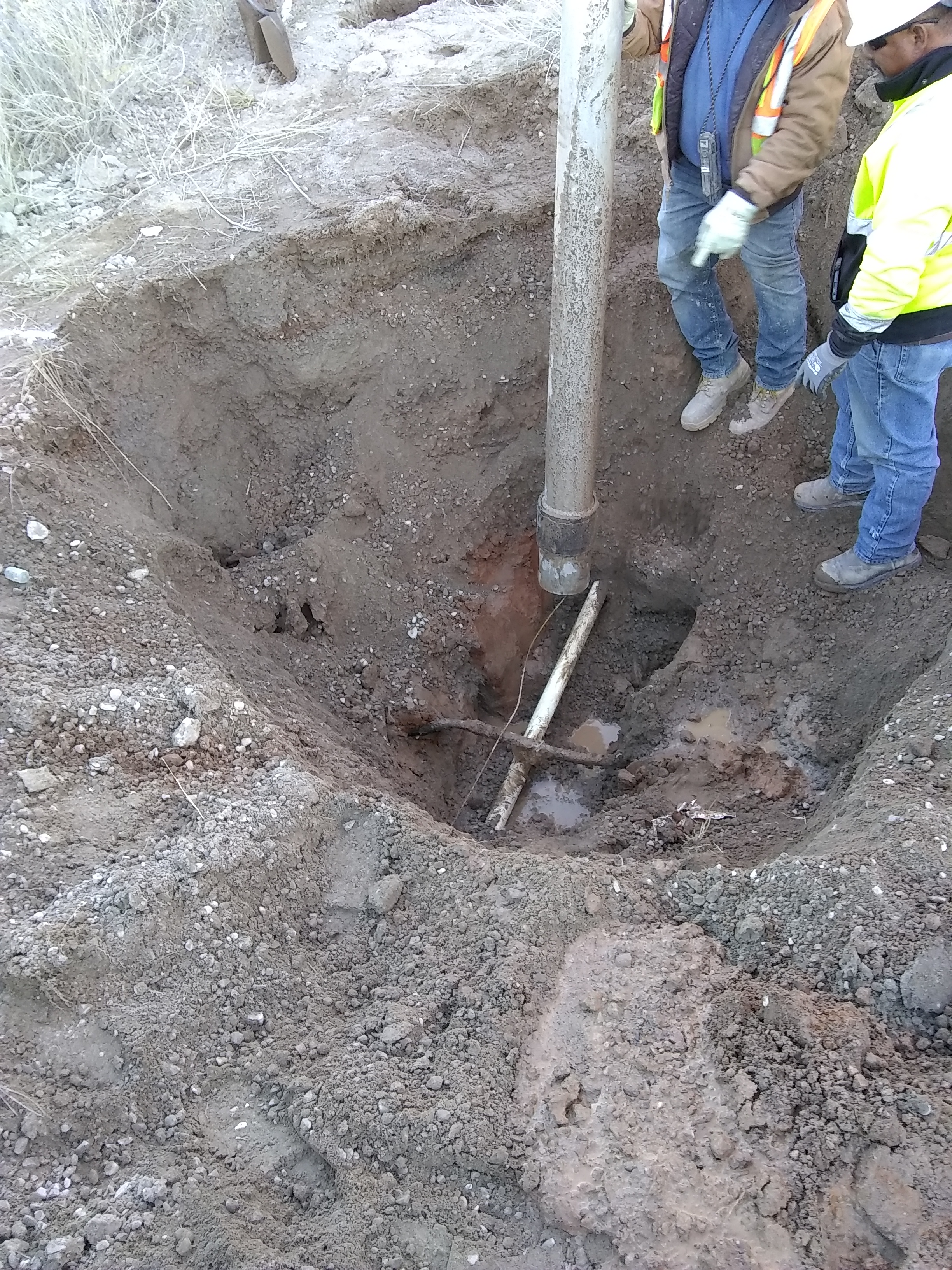 water pipe break